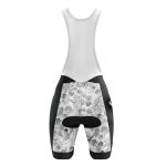 Black white back cycling bibshorts