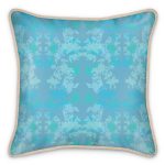 Turq. Damask - Lion's Garden