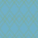 Teal ArtDeco Floral Garden