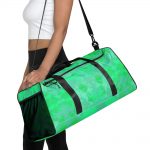 Green Floral Garden Duffle Bag