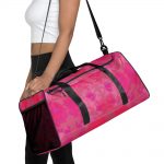 Pink Floral Garden Duffle Bag
