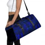 Navy Floral Garden Duffle Bag
