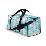 Light Pink Floral Garden Duffle Bag