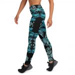 Black Floral Garden Yoga Legging