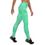 GREEN Floral Garden Yoga Legging