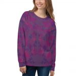 Purple Floral Garden Unisex Sweatshirt