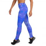 Purple FloraL Garden Yoga Leggings