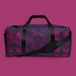Purple Floral Garden Duffle Bag