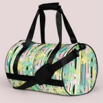 Candy Floss Floral Stripes Gym Style Bag